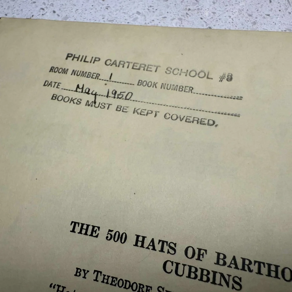 Vintage Dr Seuss The 500 Hats Of Bartholomew Cubbins Book Early Edition HC - Picture 5 of 7